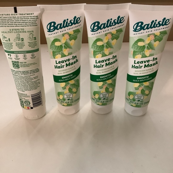 4pc Batiste Smooth Leave-In Hair Mask - Smooth Seals Split Ends 4.3 oz Each - Picture 2 of 3